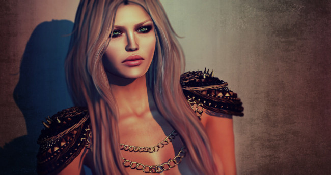 Обои картинки фото 3д графика, портрет , portraits, рендеринг, взгляд, лицо, губы, фон, девушка, волосы