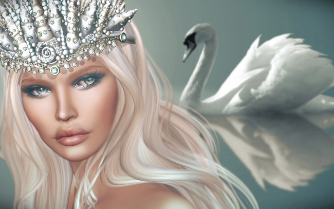 Обои картинки фото 3д графика, портрет , portraits, девушка