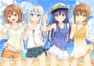 Картинка аниме kantai+collection фон взгляд девушки