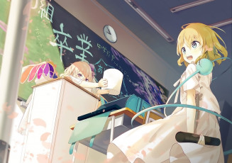 Картинка аниме touhou девушка фон взгляд