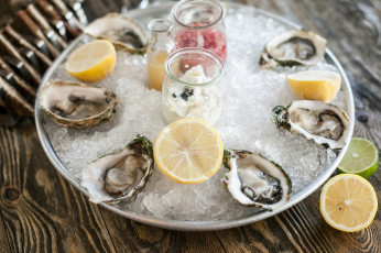 Картинка еда рыба +морепродукты +суши +роллы лимон лед морепродукты мидии лайм