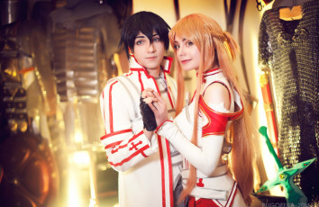 Картинка разное cosplay+ косплей кирито асуна