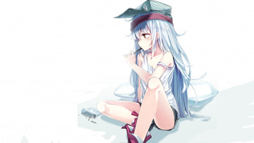 Картинка аниме kantai+collection фон взгляд девушка