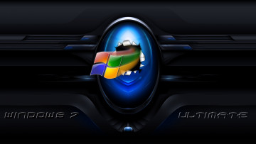Картинка компьютеры windows+7+ vienna фон логотип