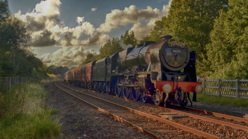 Картинка техника паровозы состав локомотив