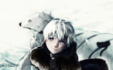 Картинка аниме fumetsu+no+anata+e shounen manga japonese wolf bear snow fumetsu no anata e to you the immortal face kuma