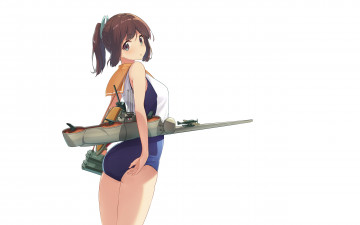 Картинка аниме kantai+collection фон взгляд девушка