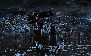 Картинка аниме naruto shippuden nukenin kekkei genkai anbu hakku zabuza momochi