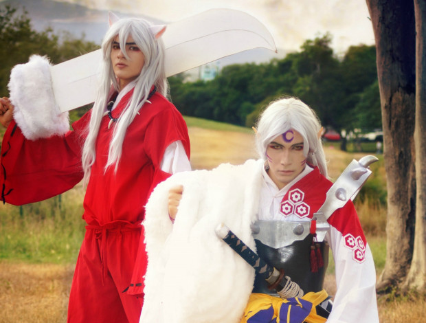 Обои картинки фото разное, cosplay , косплей, сешоумару, инуяша