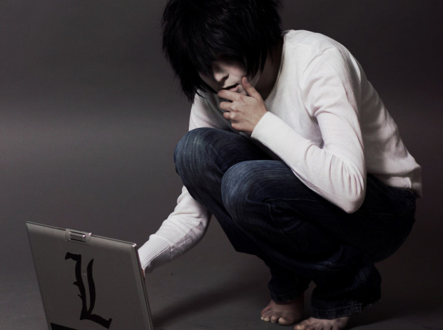 Обои картинки фото разное, cosplay , косплей, эл, л, тетрадь, смерти