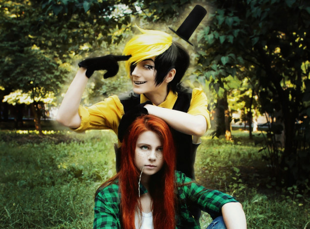 Обои картинки фото разное, cosplay , косплей, билл, шифр, венди, nastya stein