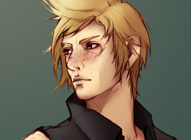 Обои картинки фото рисованное, люди, парень