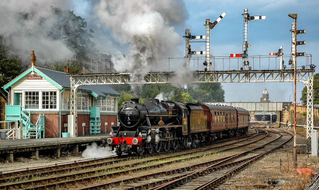 Обои картинки фото техника, паровозы, состав, локомотив