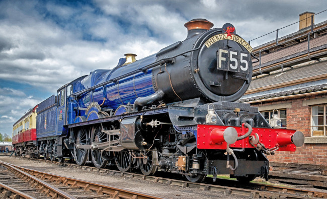 Обои картинки фото техника, паровозы, состав, локомотив