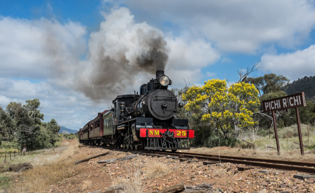 Обои картинки фото техника, паровозы, состав, локомотив