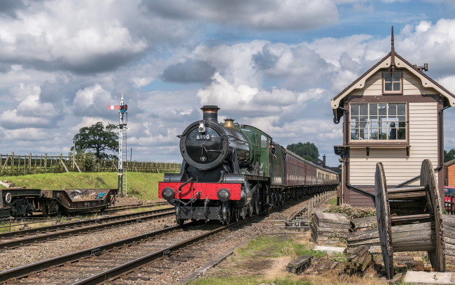 Обои картинки фото техника, паровозы, состав, локомотив