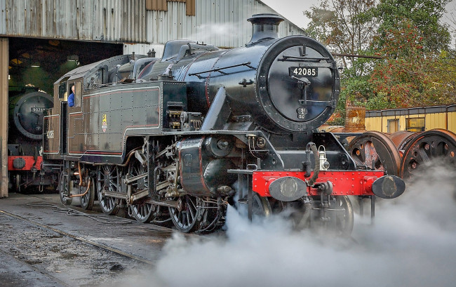 Обои картинки фото техника, паровозы, состав, локомотив