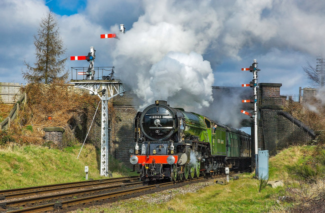 Обои картинки фото техника, паровозы, состав, локомотив