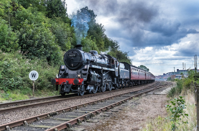 Обои картинки фото техника, паровозы, локомотив, состав