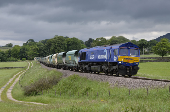 Обои картинки фото техника, поезда, локомотив, состав