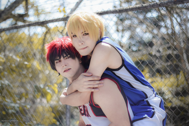 Обои картинки фото разное, cosplay , косплей, куроко, тецуя, кагами, тайга, парни