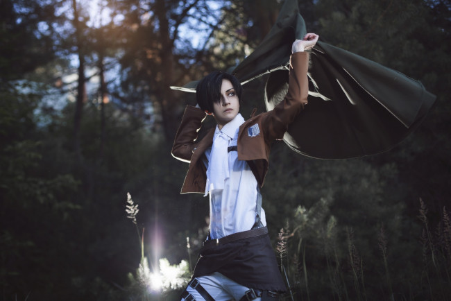 Обои картинки фото разное, cosplay , косплей, леви