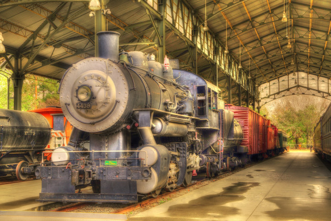 Обои картинки фото техника, паровозы, состав, локомотив