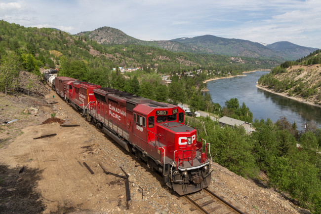 Обои картинки фото техника, поезда, локомотив, состав