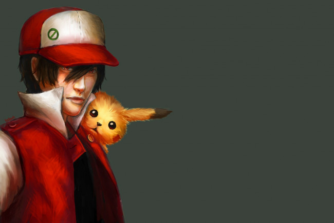Обои картинки фото аниме, pokemon, эш, пикачу