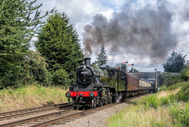 Обои картинки фото техника, паровозы, локомотив, состав