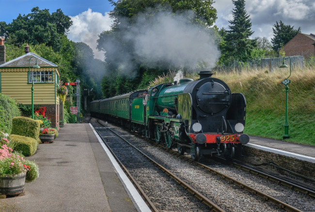 Обои картинки фото техника, паровозы, состав, локомотив