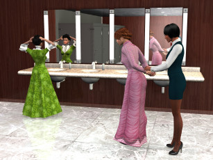 Картинка 3д+графика фантазия+ fantasy фон взгляд девушки