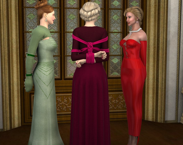 Обои картинки фото 3д графика, фантазия , fantasy, девушки, фон, взгляд