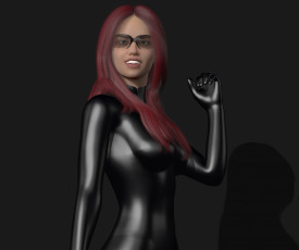 Картинка 3д+графика люди+ people фон девушка взгляд