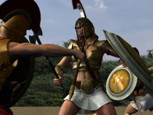 Картинка 3д+графика амазонки+ amazon амазонка девушка взгляд фон