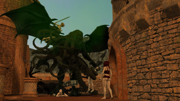 Картинка 3д+графика фантазия+ fantasy фон взгляд девушки