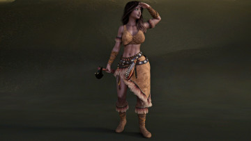 Картинка 3д+графика фантазия+ fantasy фон взгляд девушка