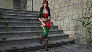 Картинка 3д+графика люди+ people фон взгляд девушка