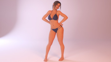 Картинка 3д+графика люди+ people фон взгляд девушка