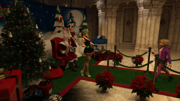 Картинка 3д+графика праздники+ holidays фон взгляд девушки