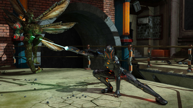 Обои картинки фото 3д графика, существа , creatures, фон, существа, бой, робот