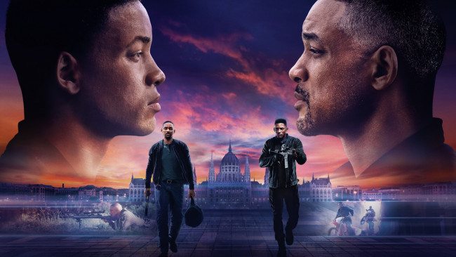 Обои картинки фото gemini man , 2019, кино фильмы, gemini man, сша, китай, боевик, уилл, смит, триллер, gemini, man, постер, will, smith, фантастика