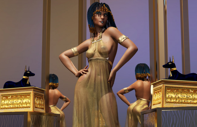 Обои картинки фото 3д графика, люди , people, фон, взгляд, девушка