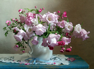 Картинка цветы букеты +композиции розы колокольчики