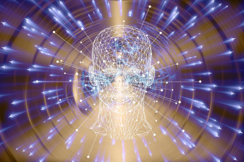 Картинка 3д+графика другое+ other человек голова искры