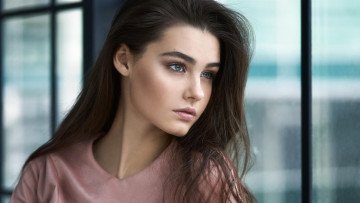 Картинка девушка девушки -+лица +портреты портрет брюнетка лицо модель