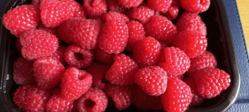 обоя еда, малина, ягоды, спелая, макро