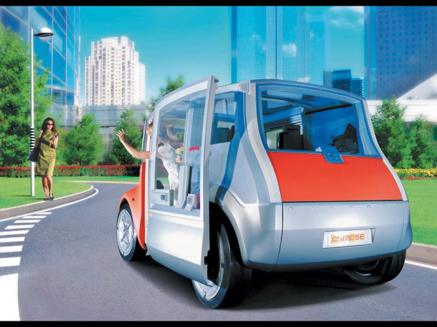 Обои картинки фото citroen, osmose, автомобили