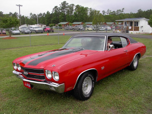 Картинка 1970 chevrolet chevelle ss classic автомобили выставки уличные фото