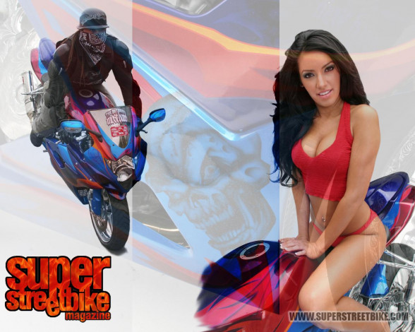 Обои картинки фото мотоциклы, мото, девушкой